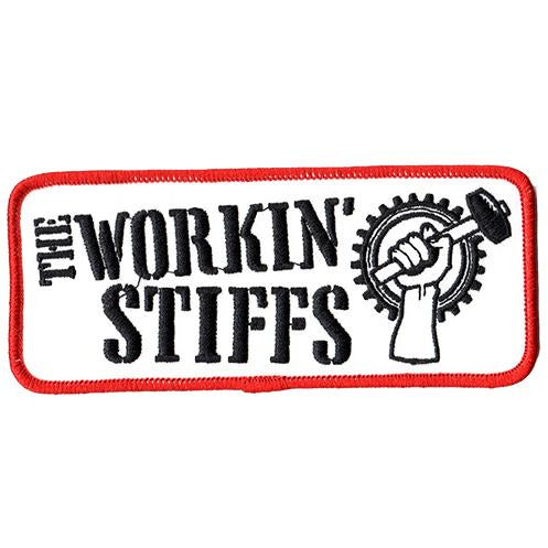 Workin Stiffs - Logo - Patch - Embroidered - 5 1/4&quot; x 2 1/4&quot;