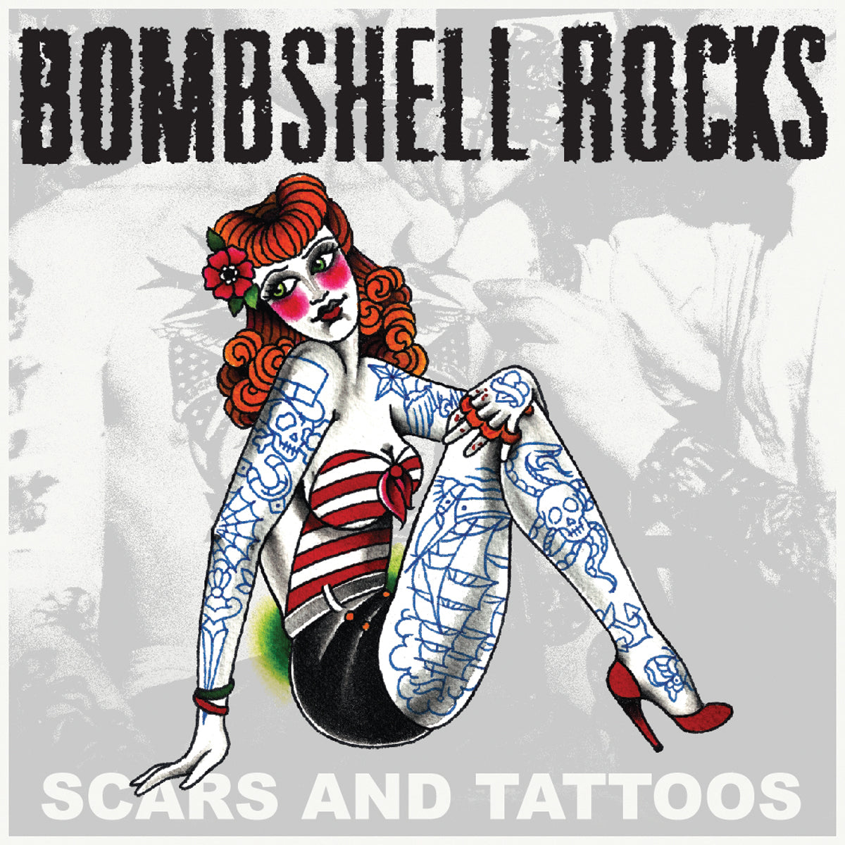 Bombshell Rocks - Scars &amp; Tattoos Orange Crush Vinyl 7&quot;
