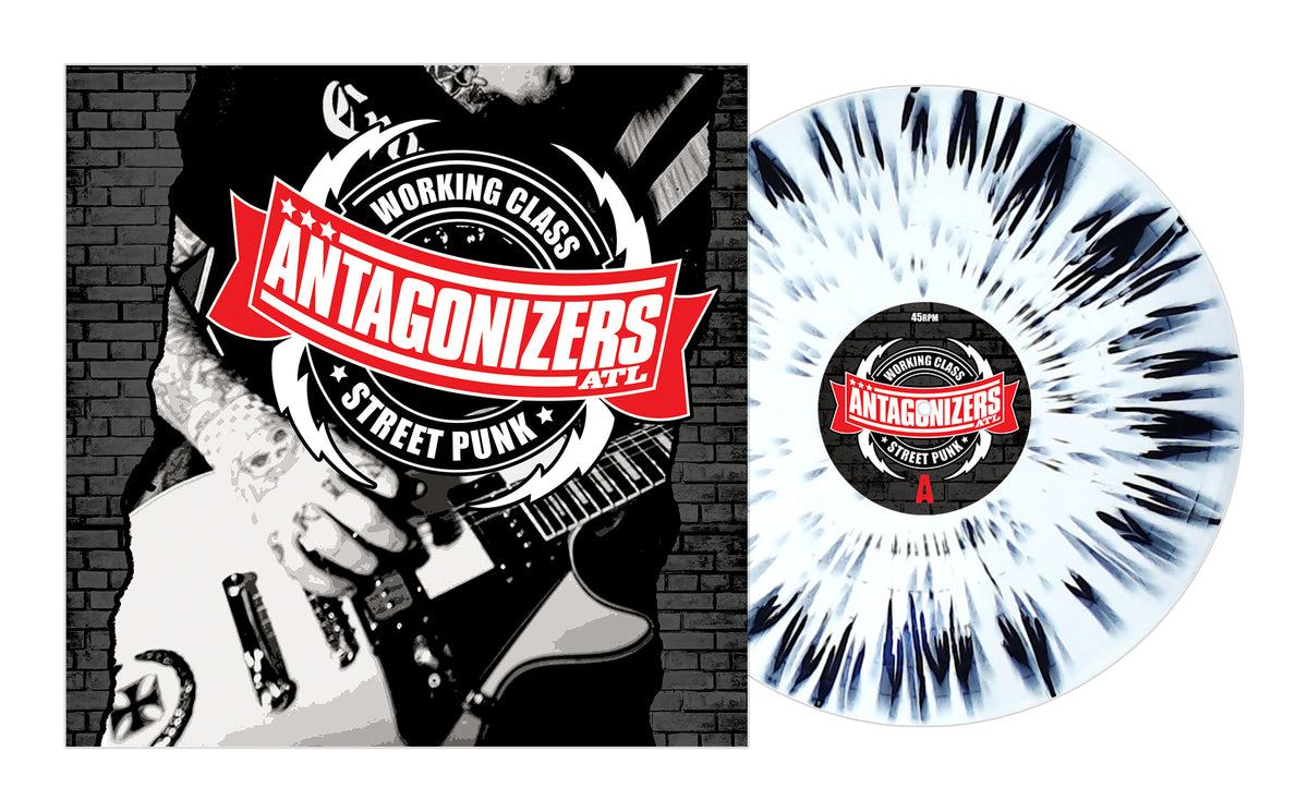 Antagonizers ATL - Working Class Street Punk White W/ Black Splatter Vinyl LP