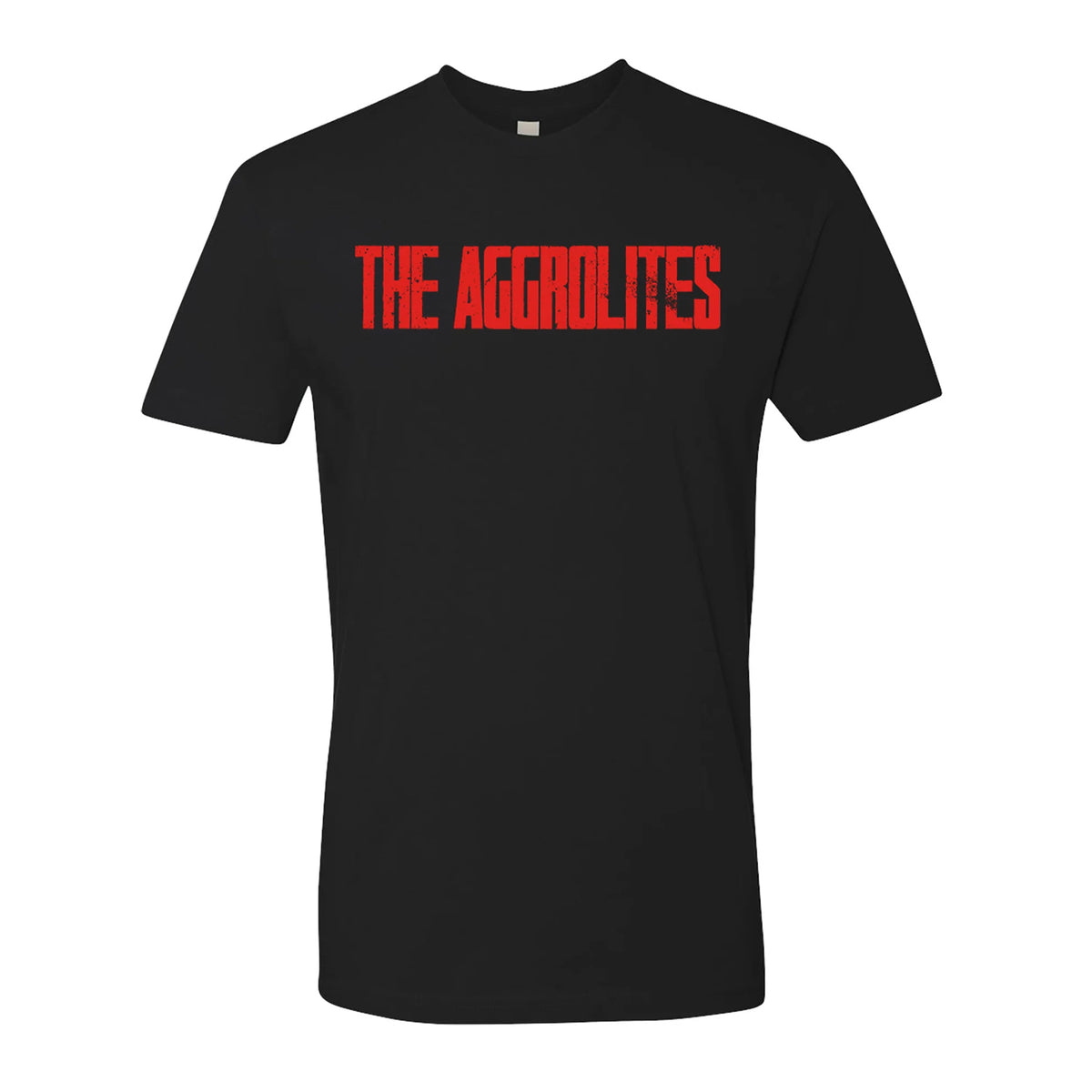 The Aggrolites - Red Text Logo Black T-Shirt - Pirates Press Records